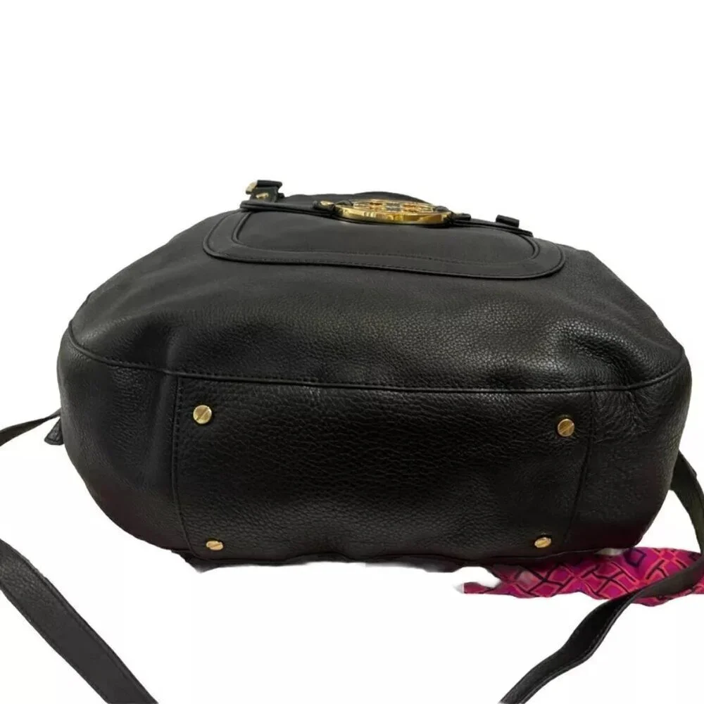 Tory Burch Handbag Satchel Crossbody Black Leather Purse Shoulderbag Tote